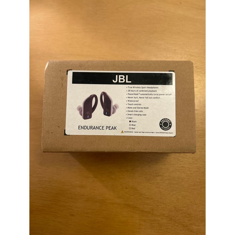 Factory Re-Certified Authentic JBL Endurance Peak True Wireless Headphones Case